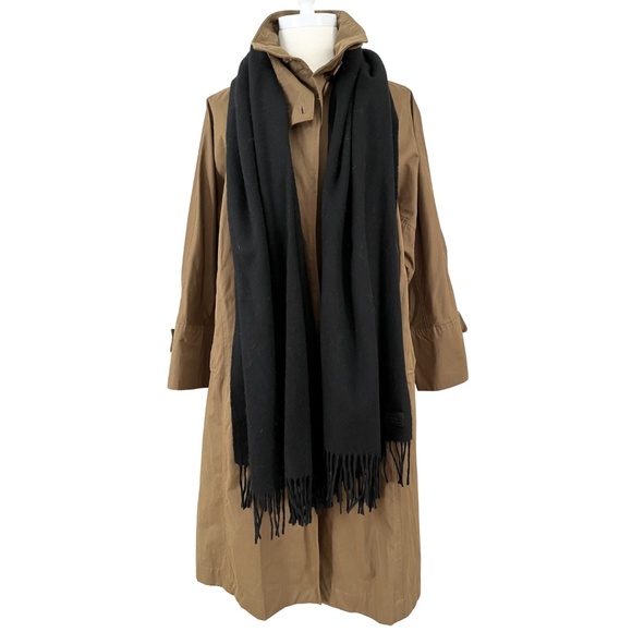 Rudsak | 100% Wool Scarf with Fringe – Black - Picture 5 of 7